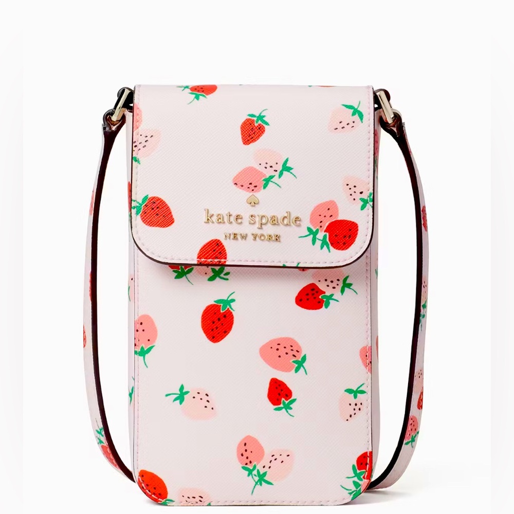 Kate Spade 
Staci Wild Strawberries North South Flap Phone Crossbody